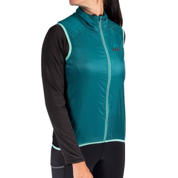 Women's Teal Cycling Vest - Picture 5 of 14